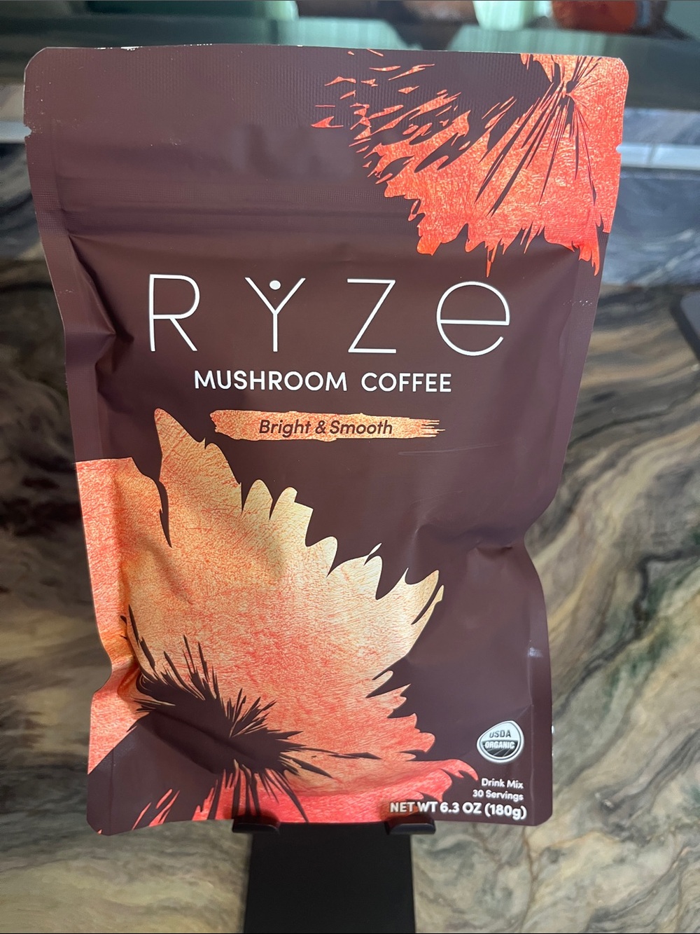 Bright & Smooth Mushroom Coffee - Brown